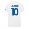 Herren Fußballbekleidung Inter Milan Lautaro Martinez #10 Auswärtstrikot 2023-24 Kurzarm